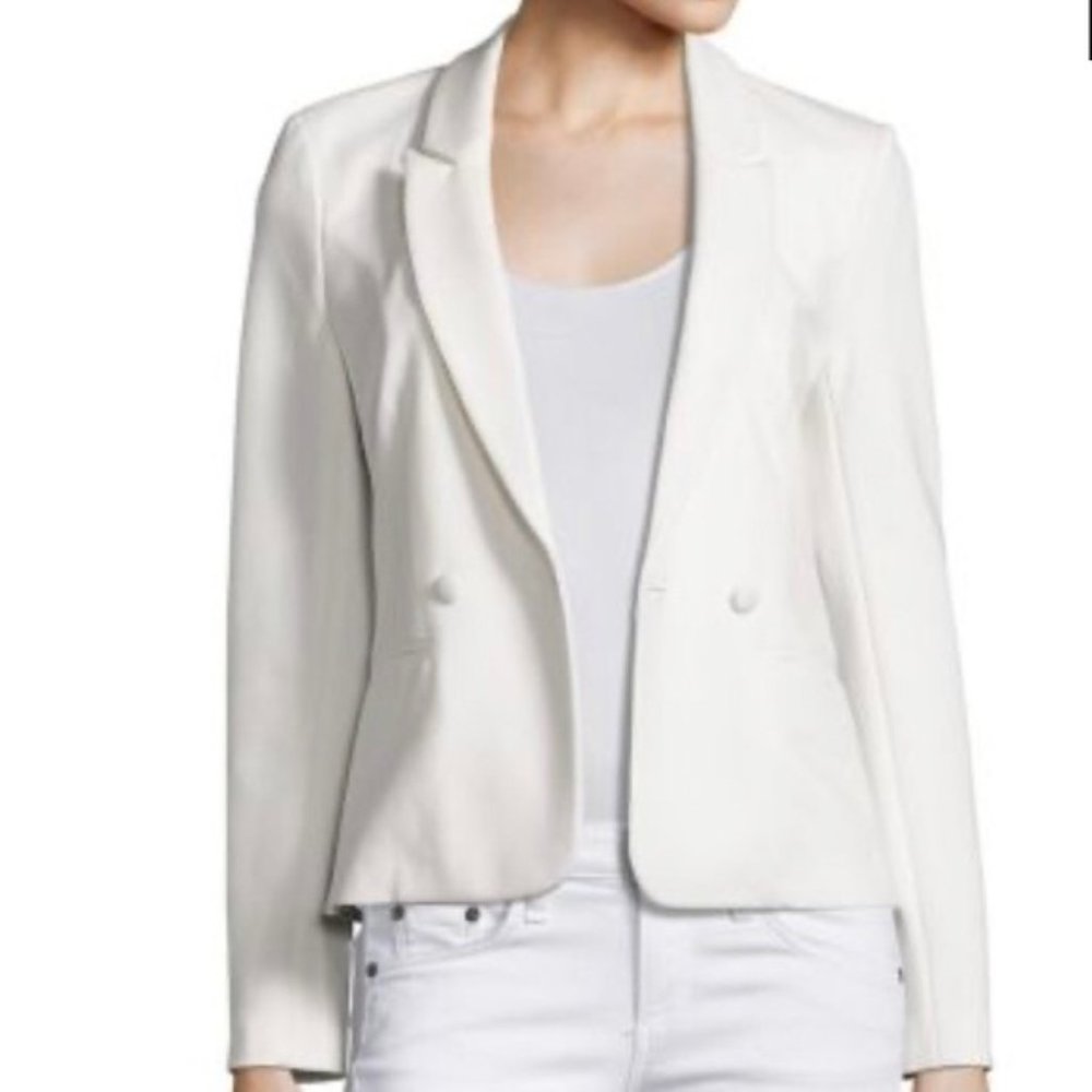 L’AGENCE Monte Carlo White Boyfriend Blazer NWOT (S)